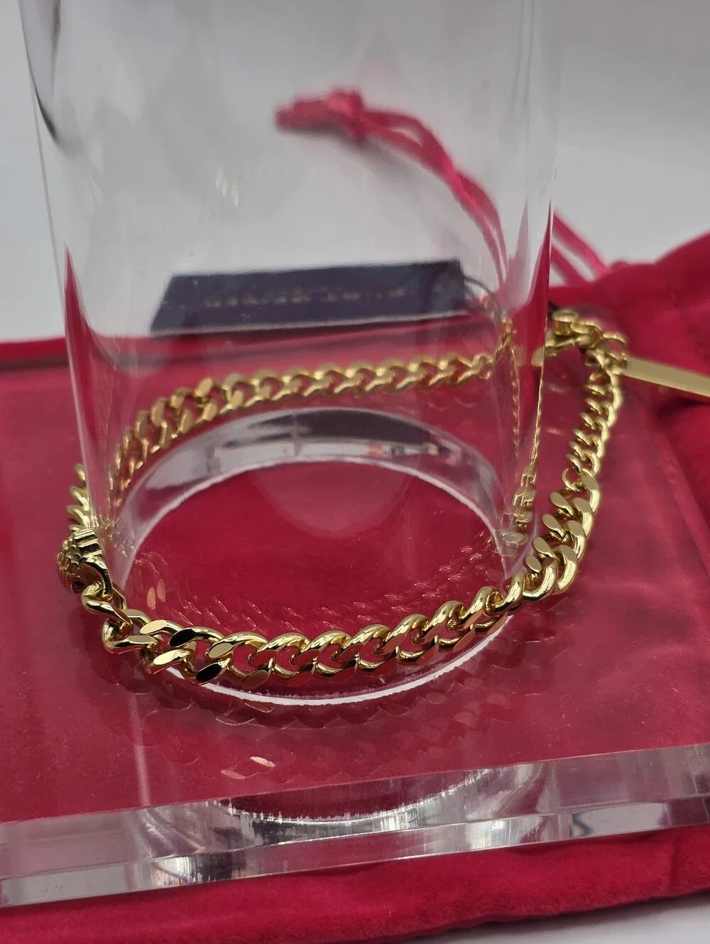 Kurt Geiger Gold Curb Chain Bracelet